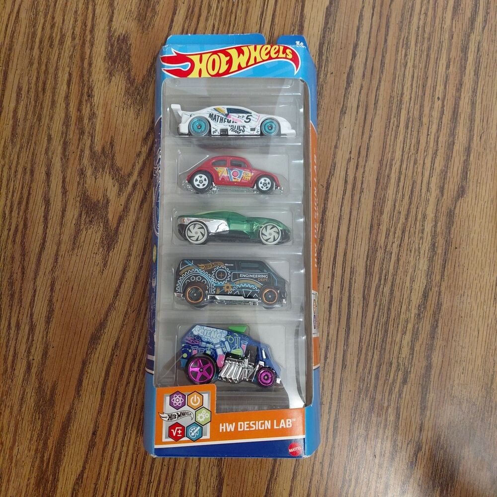Hot Wheels HW Design Lab 5-Pack HLY72 New